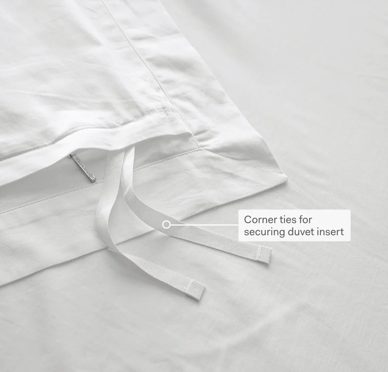 Signature Embellished Duvet Set - White/Pewter/Oak Trielle