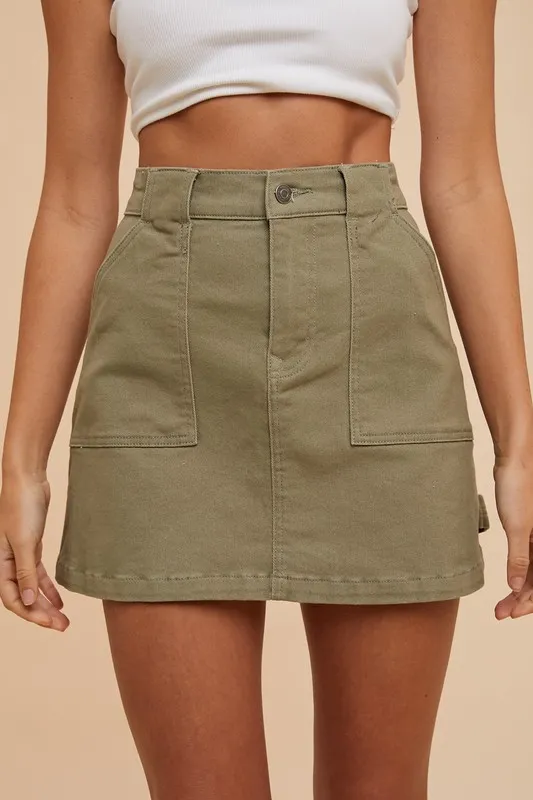 Annie Wear Cargo Denim Minirok