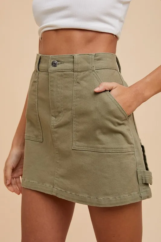 Annie Wear Cargo Denim Minirok