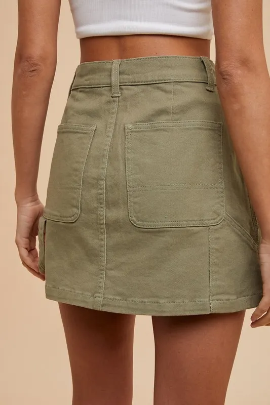 Annie Wear Cargo Denim Minirok