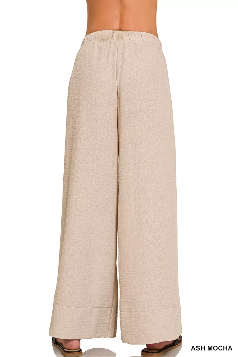 Zenana geweven Airflow broek met trekkoord