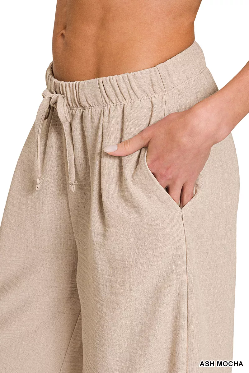 Zenana geweven Airflow broek met trekkoord