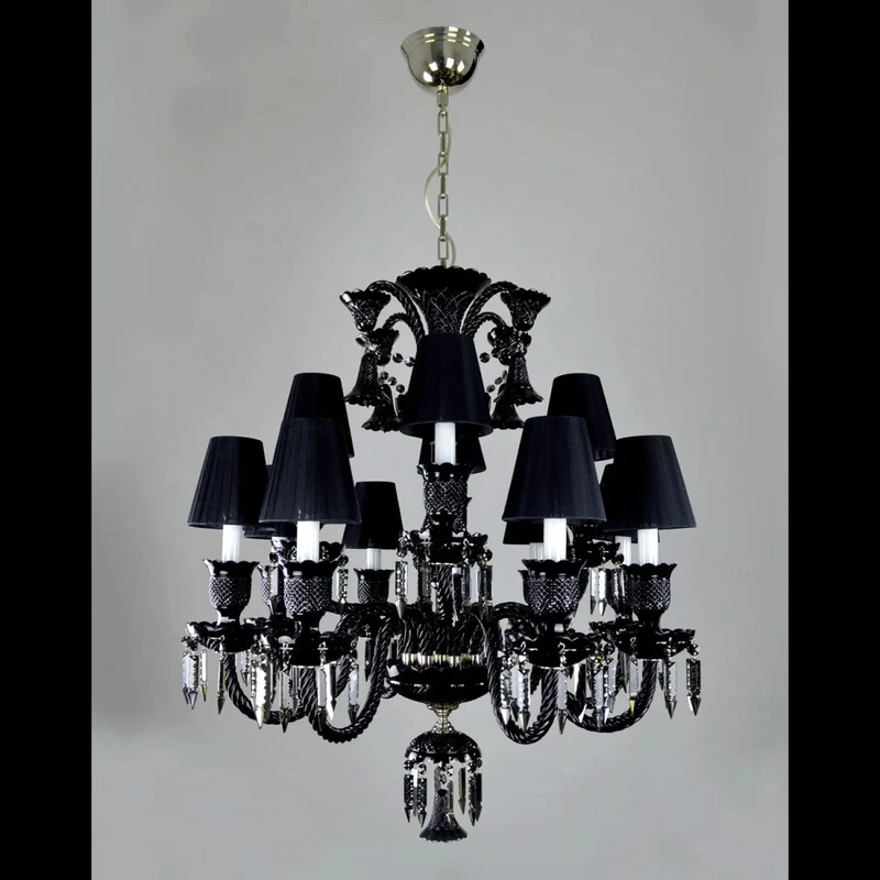 Casa Padrino Luxus Barock Kristall Kronleuchter Silber Ø 81 x H. 90 cm - Prunkvolle Messing Kronleuchter mit böhmischem Kristallglas - Barock Möbel - Edel & Prunkvoll