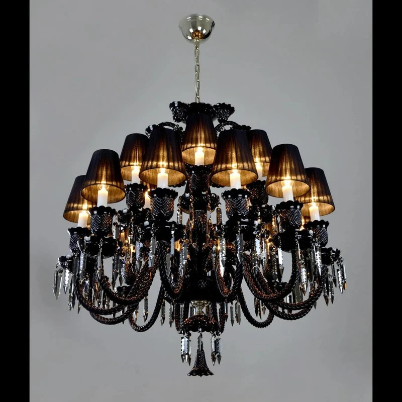 Casa Padrino Luxus Barock Kristall Kronleuchter Silber Ø 90 x H. 90 cm - Prunkvolle Messing Kronleuchter mit böhmischem Kristallglas - Barock Möbel - Edel & Prunkvoll