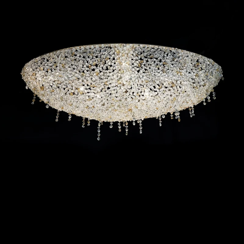 Casa Padrino Luxus Barock Kristall Wandleuchte Silber 100 x 54 x H. 30 cm - Prunkvolle Messing Wandleuchte mit böhmischem Kristallglas - Barock Möbel - Edel & Prunkvoll
