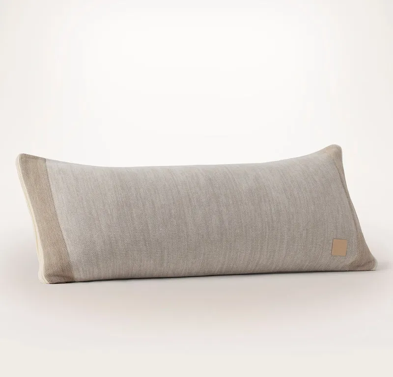 Court Knit Pillow Cover - Heathered Pewter