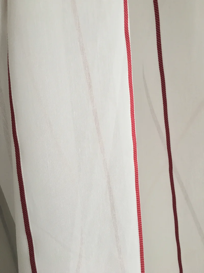 Gardinenstoff Lines - burgundy 290 cm