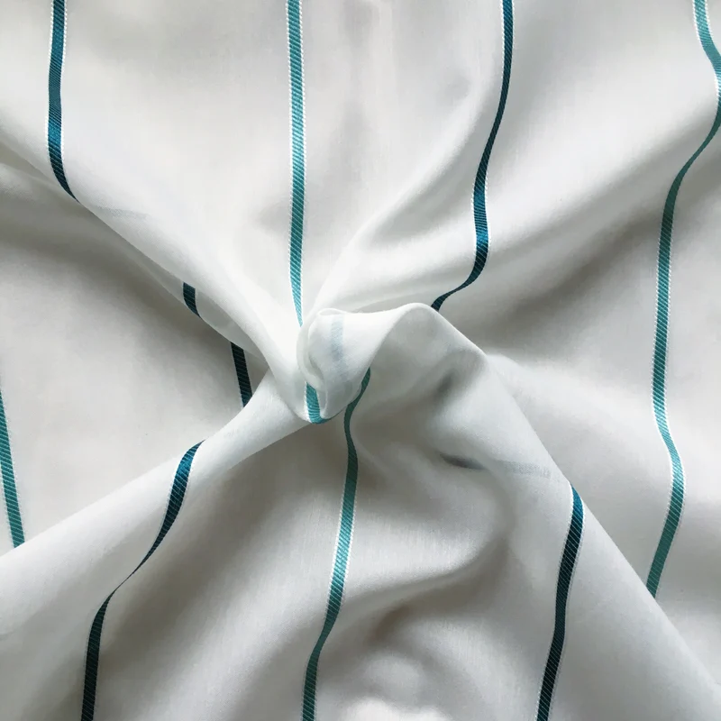 Gardinenstoff Lines - ocean blue 290 cm