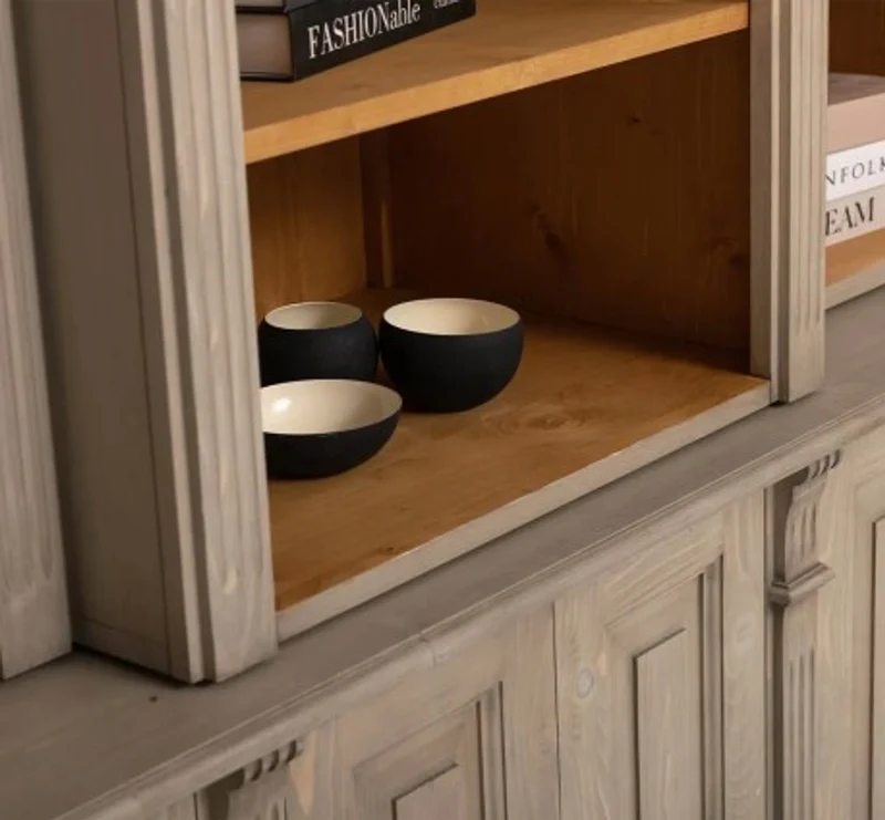 Casa Padrino Bücherregal im Landhausstil, 187 x 39 x 220 cm