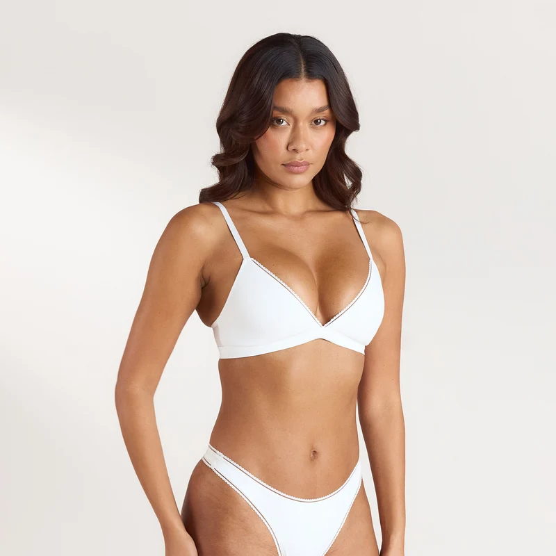Comfort Triangle Bralette - Wit