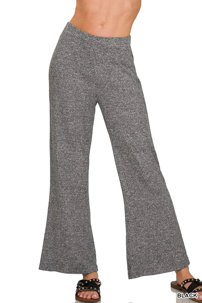 Zenana Zachte Flared Broek met Elastische Taille