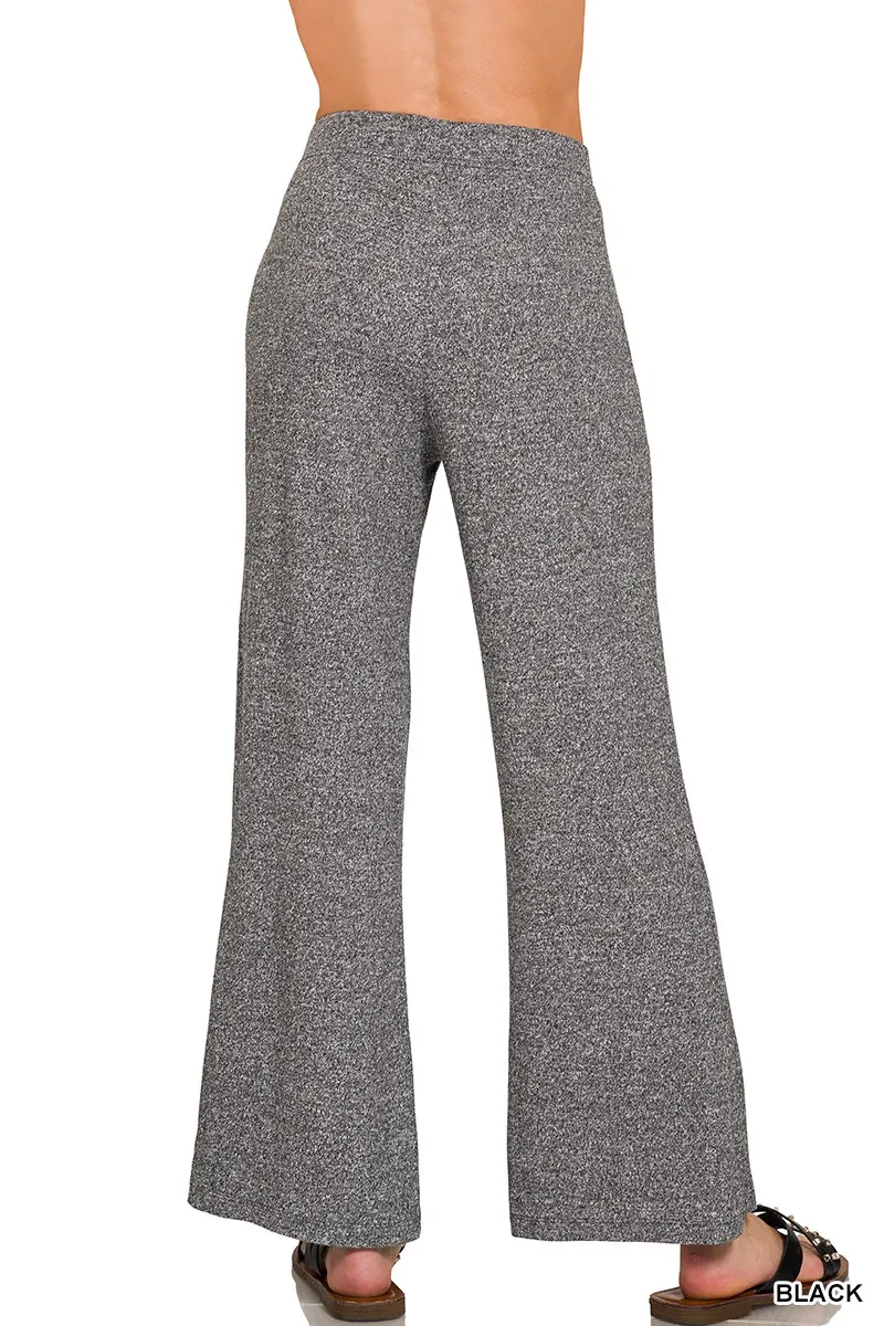 Zenana Zachte Flared Broek met Elastische Taille