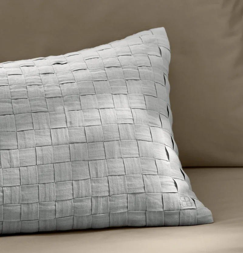 Linen Woven Icon Pillow Cover (Lumbar) - Melange Shore