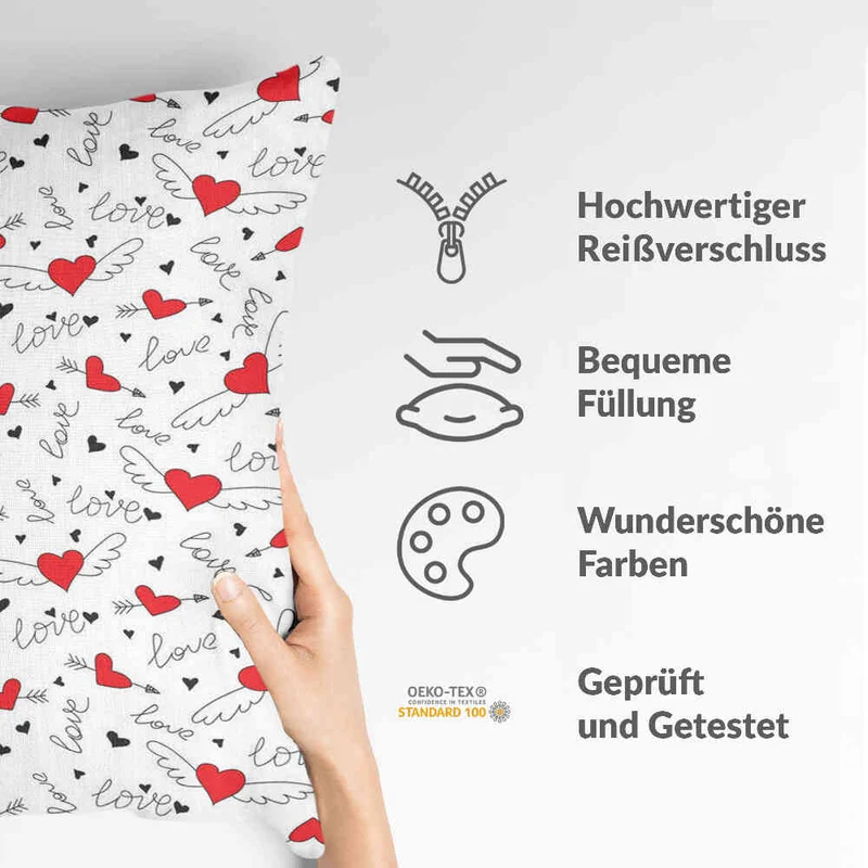 Gesundheitskissen Liebe verleiht Flügel