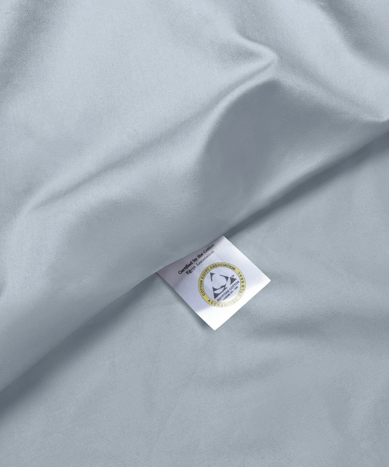 Kissenbezug Ägyptische Baumwolle Satin 400TC | Misty Blue | Outlet