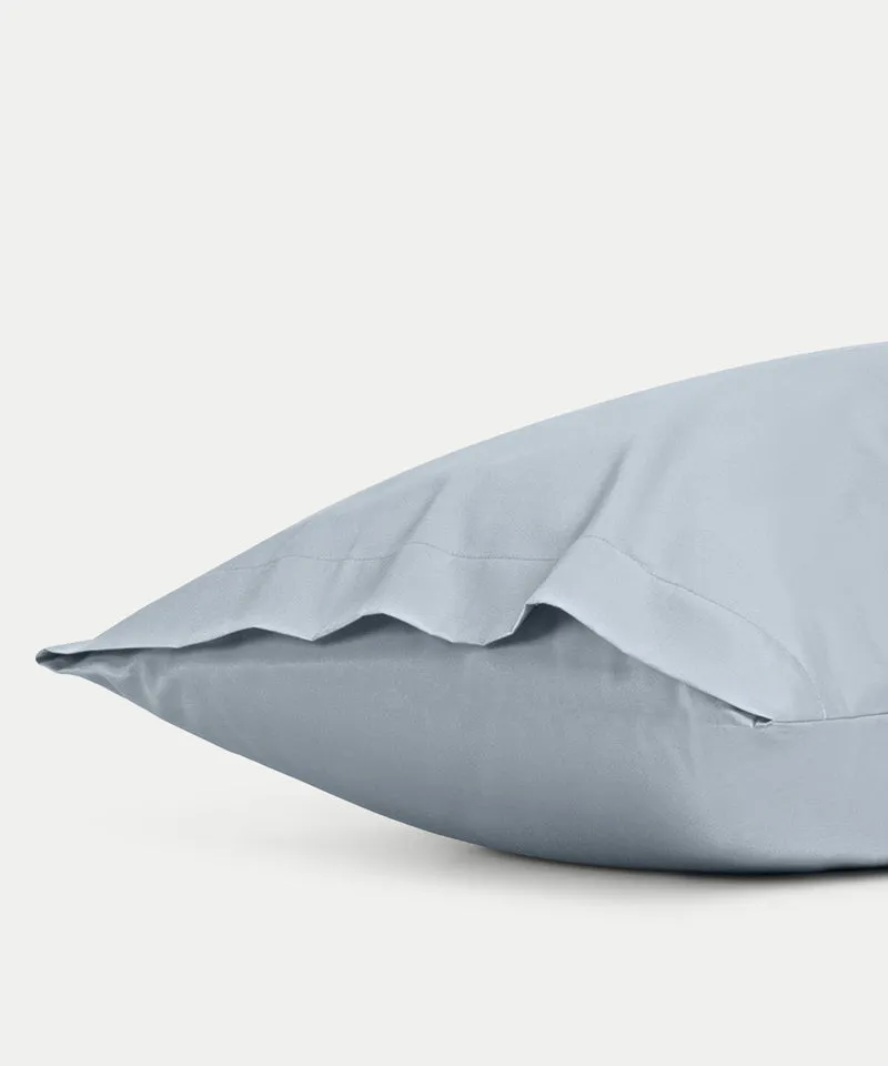 Kissenbezug Ägyptische Baumwolle Satin 400TC | Misty Blue | Outlet