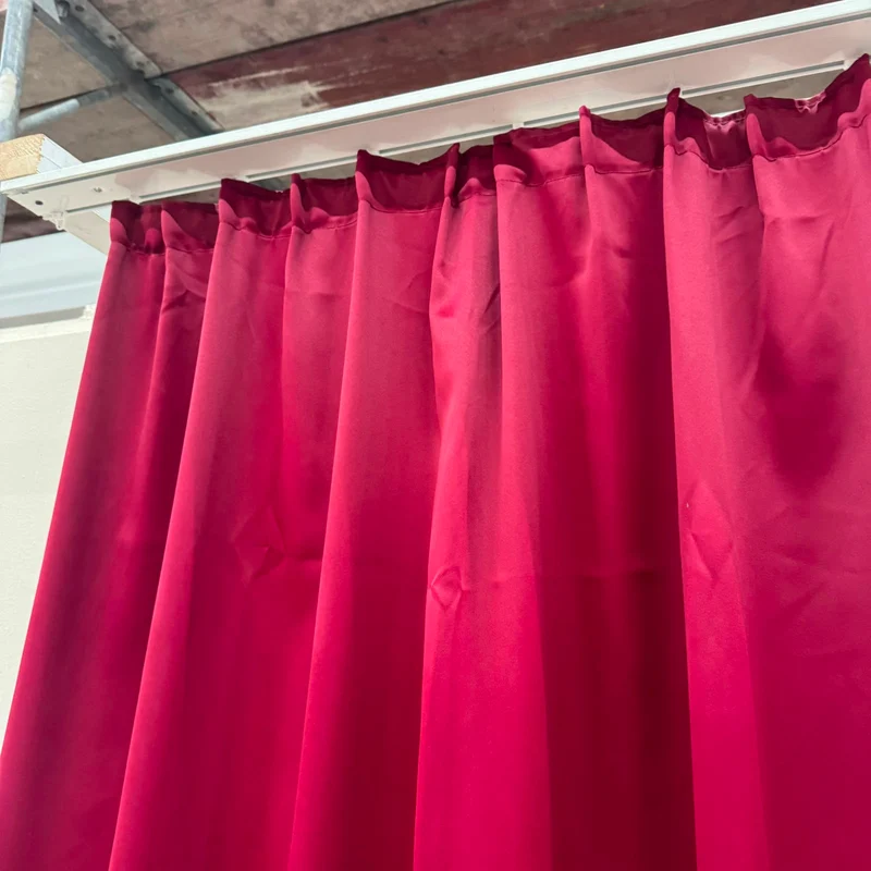 Gardine Dunkelrot 285x275 Verdunkler Vorhang Gebraucht
