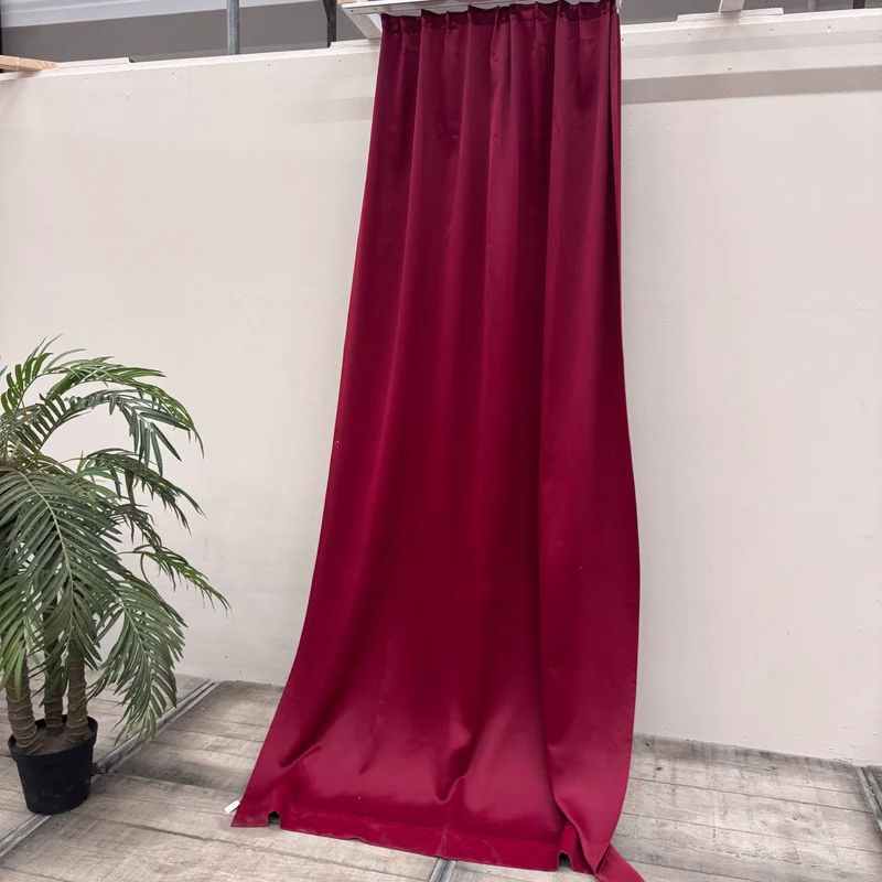 Gardine Dunkelrot 285x275 Verdunkler Vorhang Gebraucht