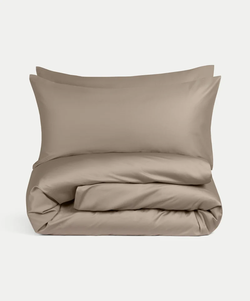 Bettwäsche Set Ägyptische Baumwolle 400TC Satin | Champagne