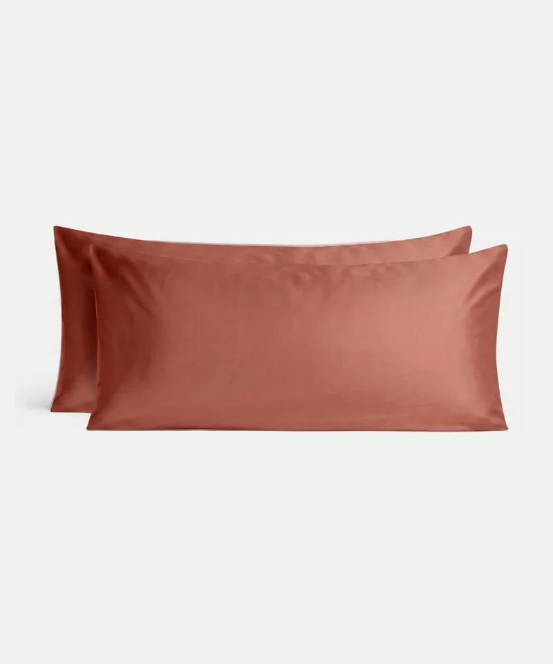 2er-Set Kissenbezüge Ägyptische Baumwolle Satin 400 TC | Solterra