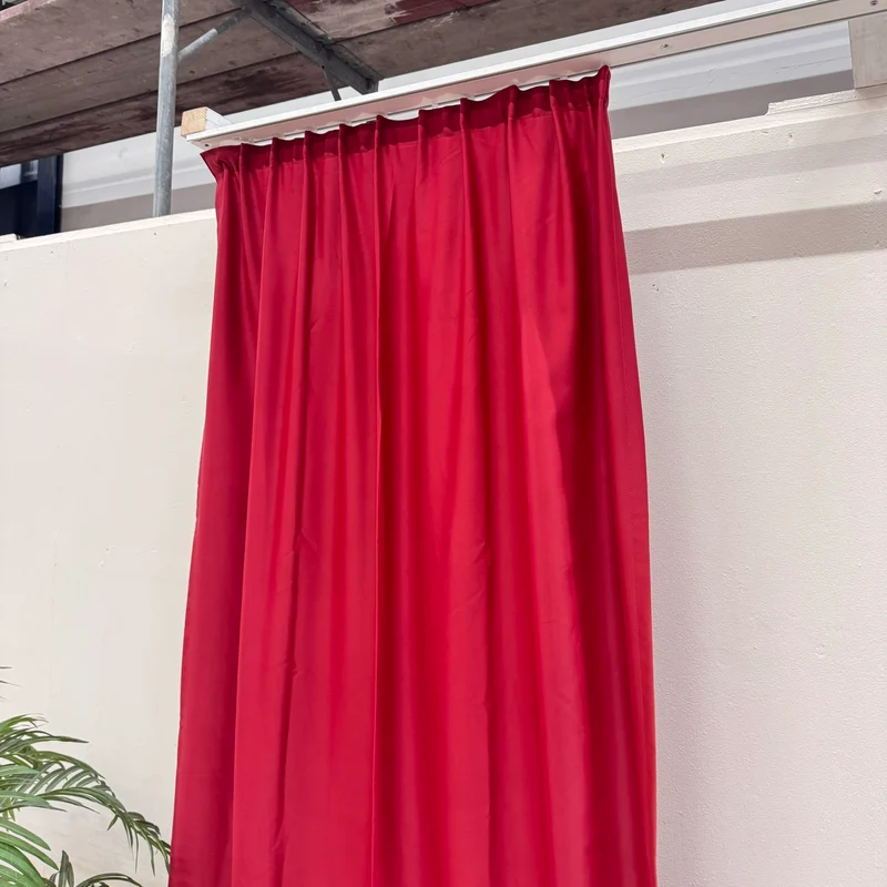 Gardine Rot Matt 130x270 Verdunkler Vorhang Gebraucht