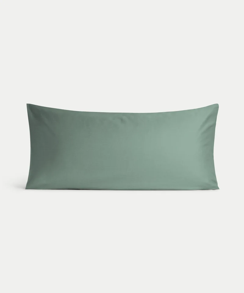 Kinder Kissenbezug Ägyptische Baumwolle Satin 400TC Sage Green - Petit Hôtel