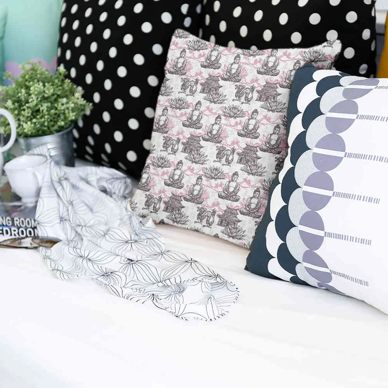 Gesundheitskissen mit rosa Buddha