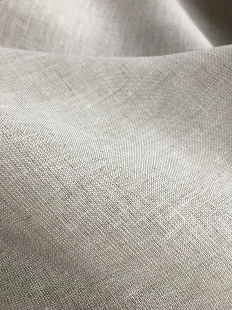 Gardinenstoff Lino Melange - greige 310 cm