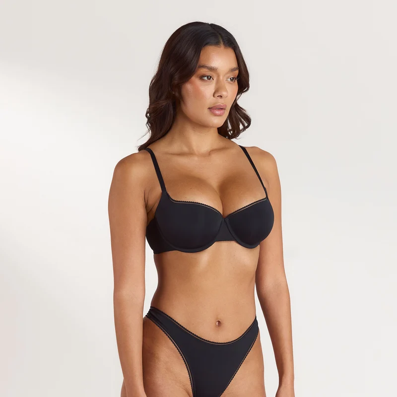 Comfort Extreme Push-Up Balconette BH - Zwart