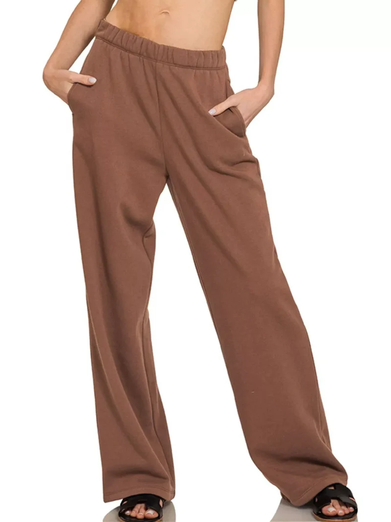 Zenana fleece joggingbroek met zakken