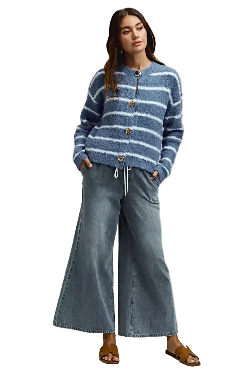 Elegante SO ME mid-rise flare jeans met elastische tailleband - perfect voor modebewuste vrouwen