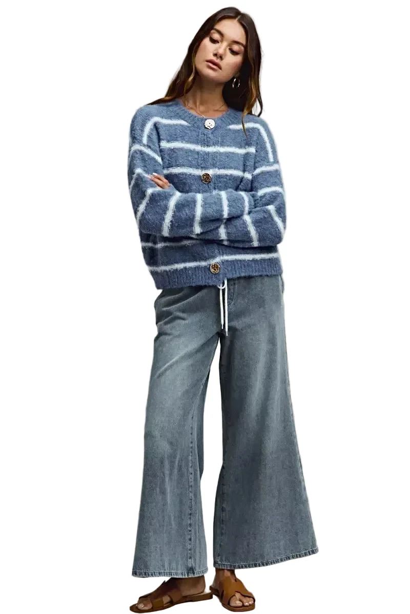 Elegante SO ME mid-rise flare jeans met elastische tailleband - perfect voor modebewuste vrouwen