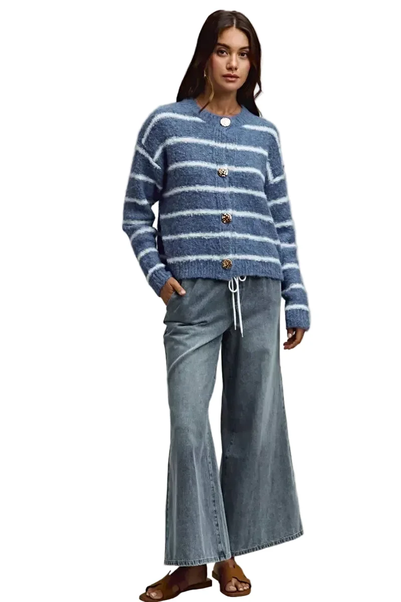 Elegante SO ME mid-rise flare jeans met elastische tailleband - perfect voor modebewuste vrouwen