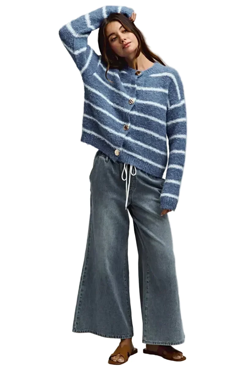 Elegante SO ME mid-rise flare jeans met elastische tailleband - perfect voor modebewuste vrouwen