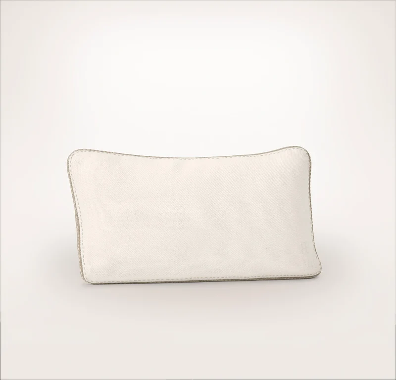 Threadmark Pillow Cover (Petite Lumbar) - Soft White/Melange Natural