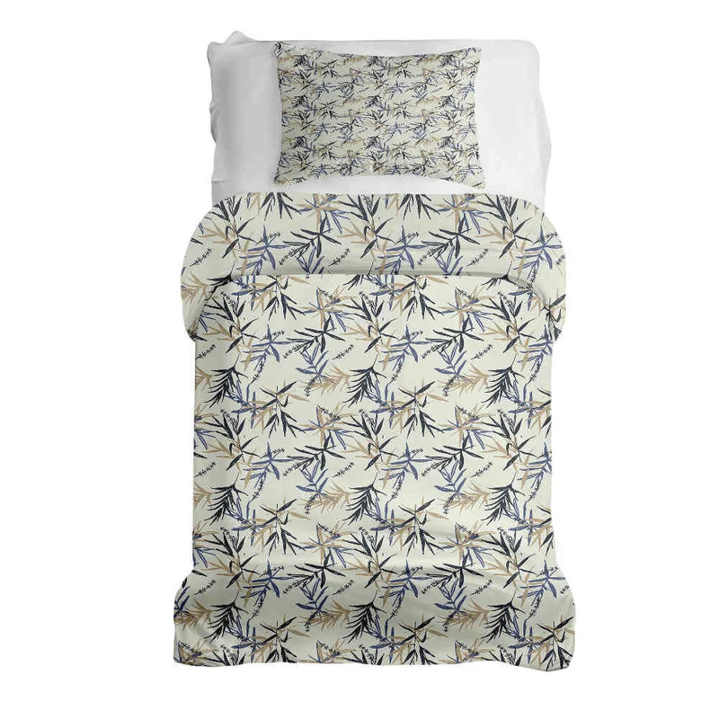 Therapiedecken Bettwäschen Set Blattmuster Beige