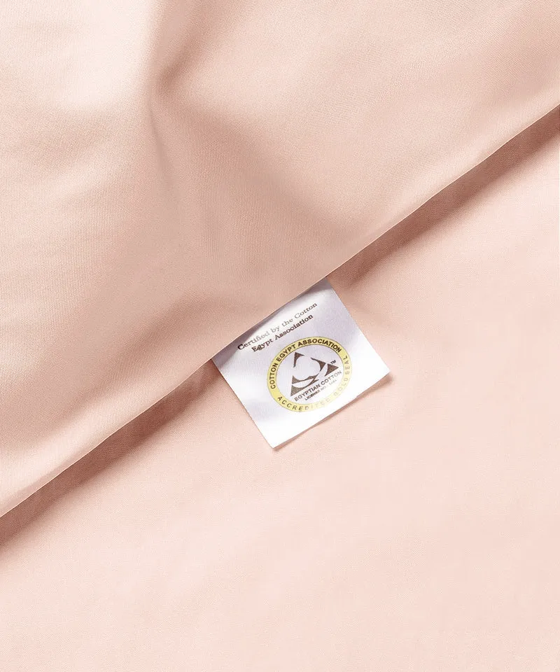 Bettwäsche Set Ägyptische Baumwolle 400TC Perkal | Blush Pink