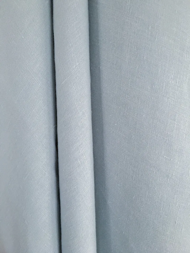 Gardinenstoff Lino Uni - skyblue 300 cm