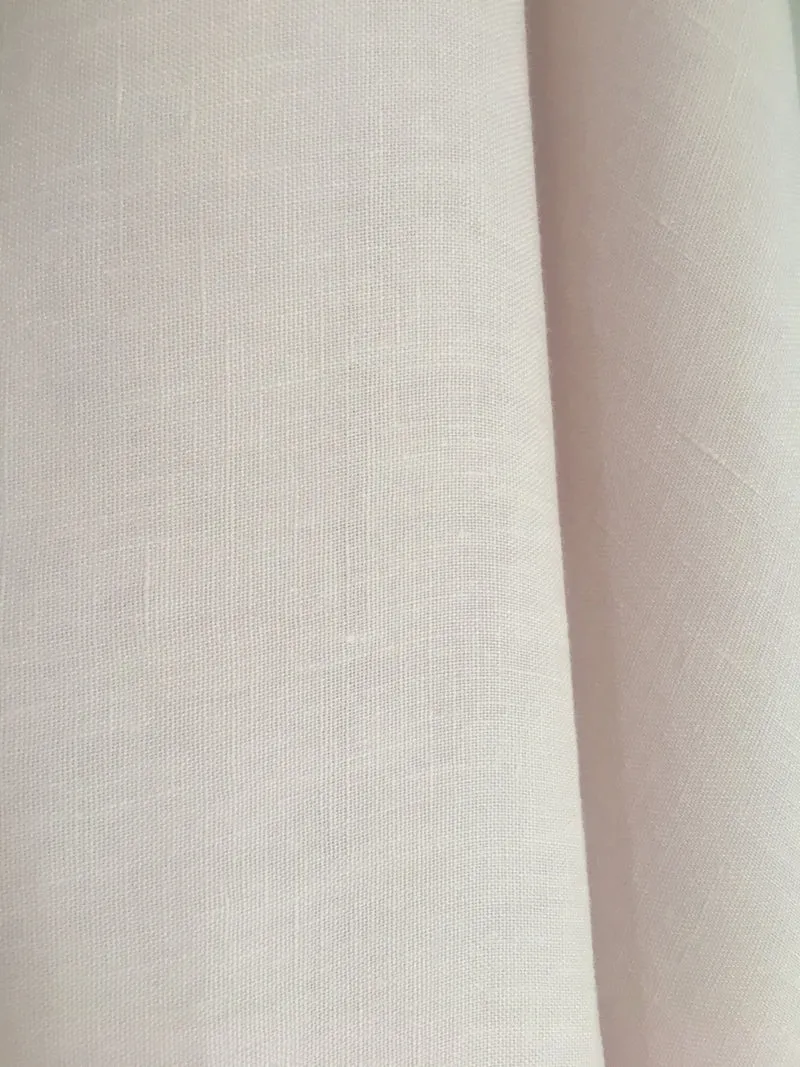 Gardinenstoff Lino Uni - rose 300 cm