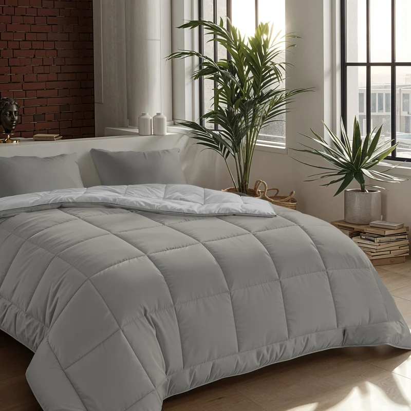 Zelesta Comfort Duo Kissenbezüge Set von 2 - Grau
