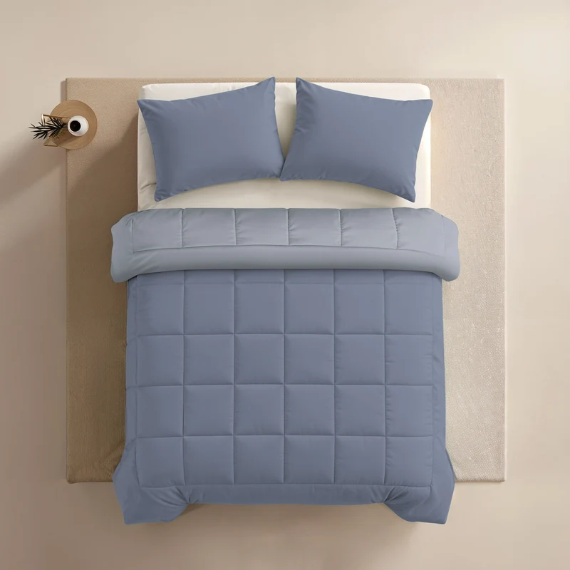 Zelesta Comfort Duo Kissenbezüge Set von 2 - Eisblau