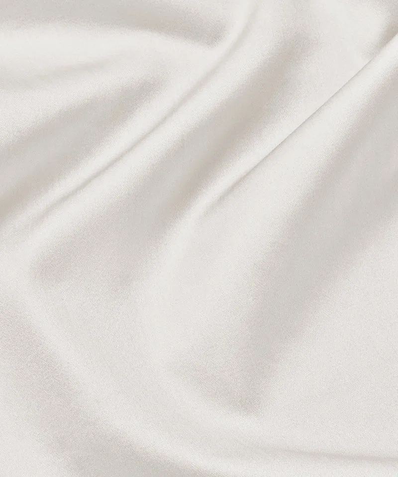 Bettwäsche Set & Spannbettlaken Satin | Cream