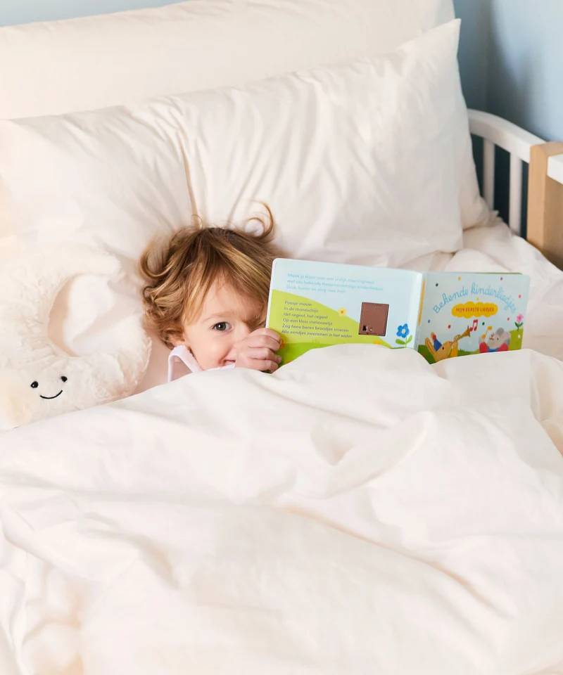 Kinder Kissenbezug Ägyptische Baumwolle Perkal 400TC Chalk White - Petit Hôtel