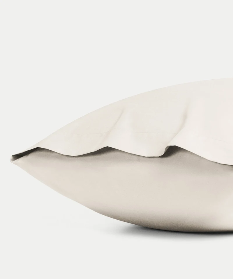 Kinder Kissenbezug Ägyptische Baumwolle Perkal 400TC Chalk White - Petit Hôtel