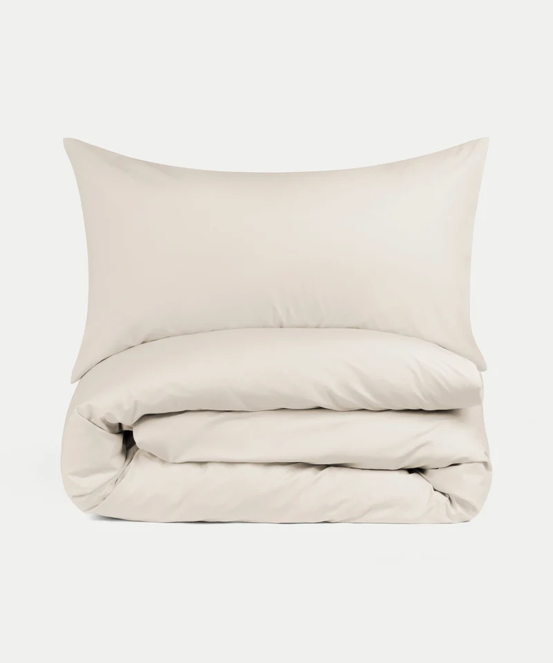 Kinder Bettwäsche Set Ägyptische Baumwolle Perkal 400TC Chalk White - Petit Hôtel
