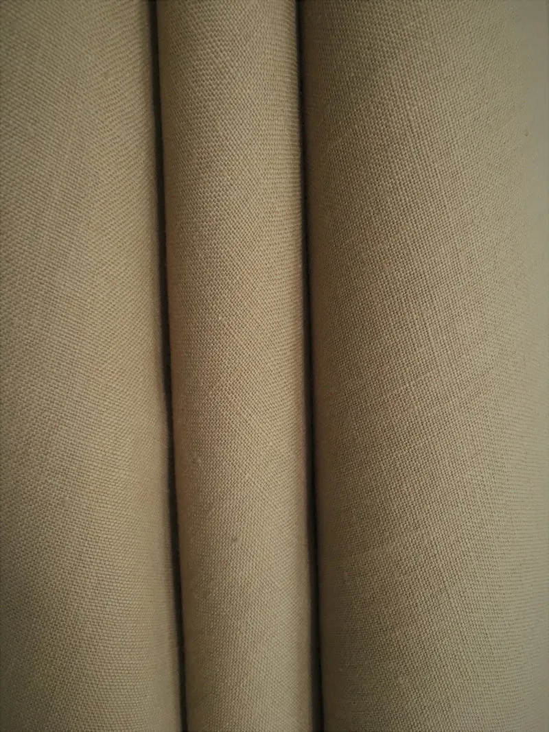Gardinenstoff Lino Uni - taupe 300 cm