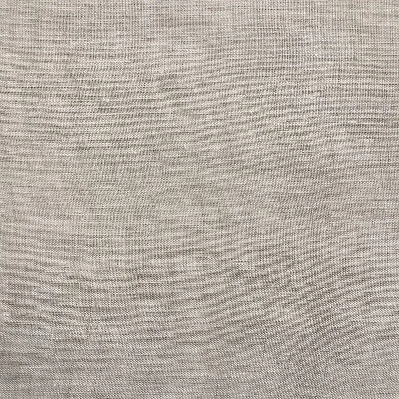Gardinenstoff Lino Uni - white & nature 310 cm