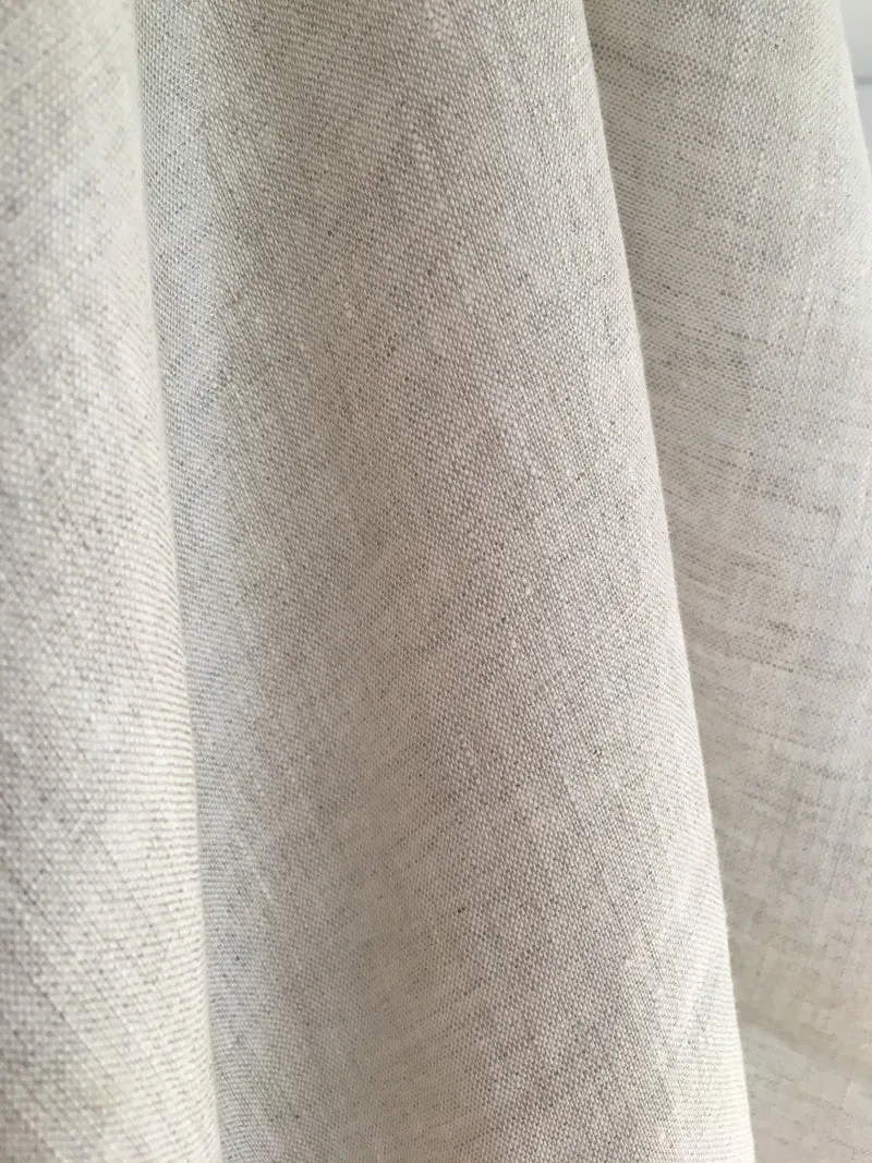 Gardinenstoff Lino Uni - nature 310 cm