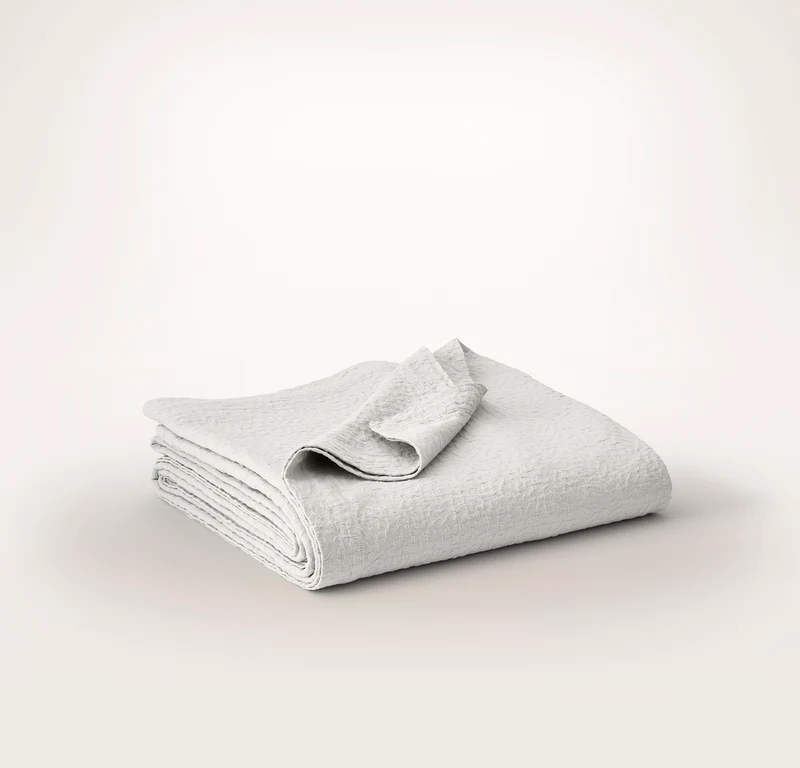 Dappled Vela Classic Coverlet - Mist