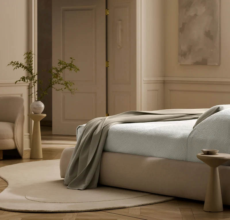 Dappled Vela Classic Coverlet - Mist